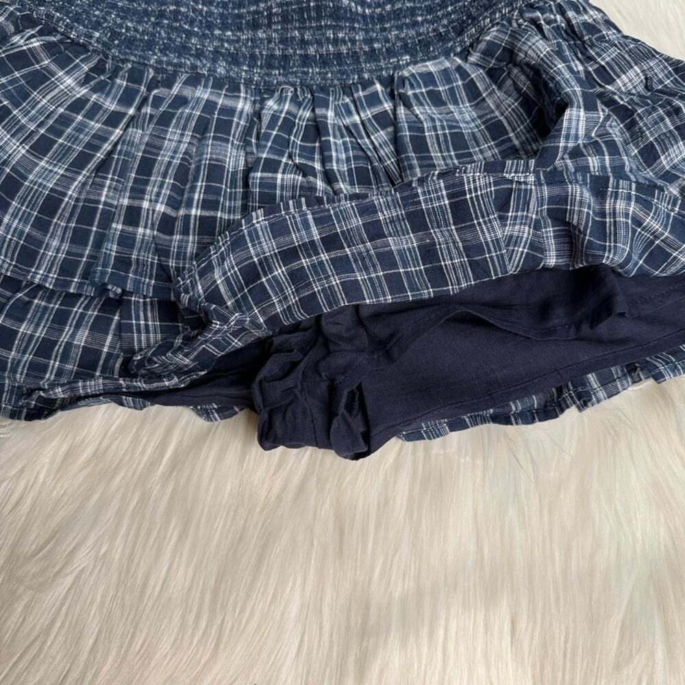 BDG Urban Outfitters Blue Plaid Tilly Skort - Picture 8 of 9